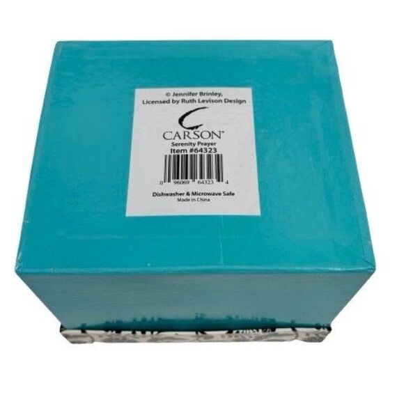 Serenity Prayer Ceramic Coffee Mug Floral Courage Wisdom Inspirational New w/Box - Picture 13 of 14